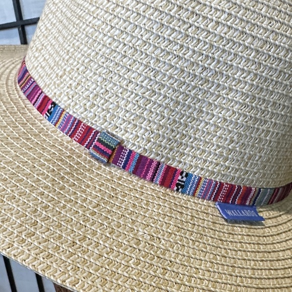 Wallaroo Sedona Paperbraid Hat with Colorful Band.  NEVER WORN - Picture 2 of 4